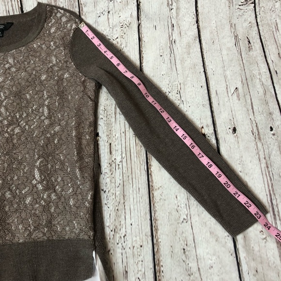 Simply Vera Vera Wang Mixed Media Sweater Medium - Picture 13 of 15